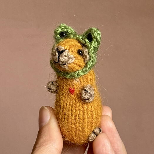 Крошка капибара, талисман, игрушка ручной работы