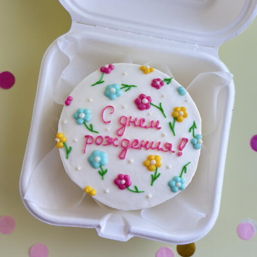 Бенто торт «С днем рождения» 🎂