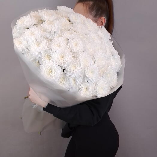 Акция! Букет из 15 хризантем