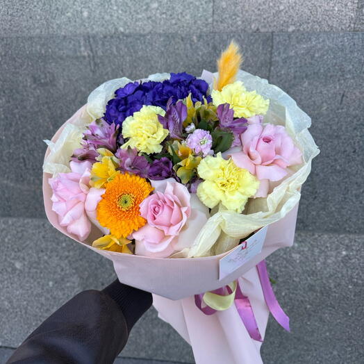 Вдохновение Матисса☂️💜💟 Гортензия ☂️ Французская Роза 🌹 Диантусы/Гвоздики🌸🌿🌸🌿