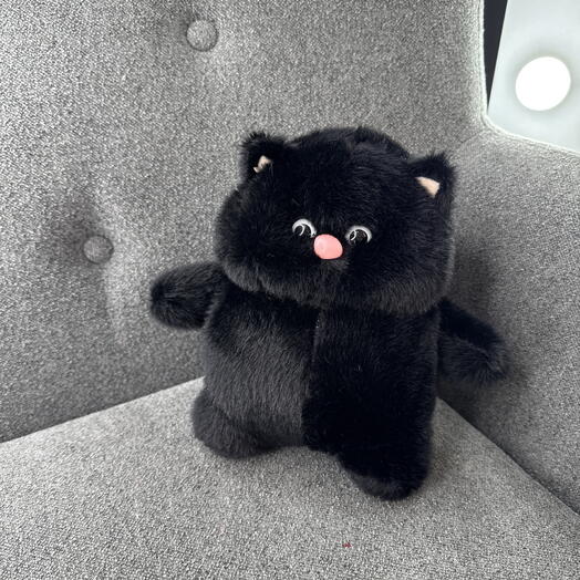 Мягкая игрушка «Чёрный котёнок🐱»