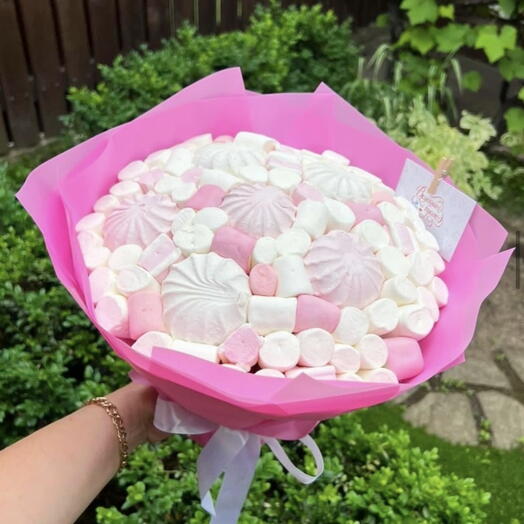 Букет из зефира и маршмеллоу "Сахарный поцелуй"💞
