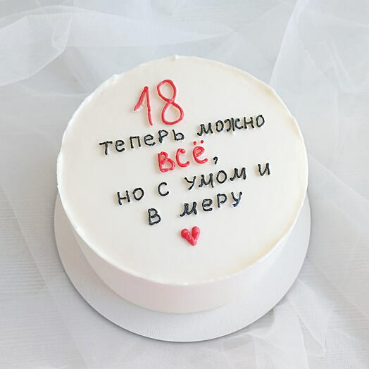 Бенто - торт на 18 лет