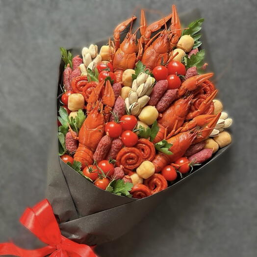 Мужской букет раково-колбасный