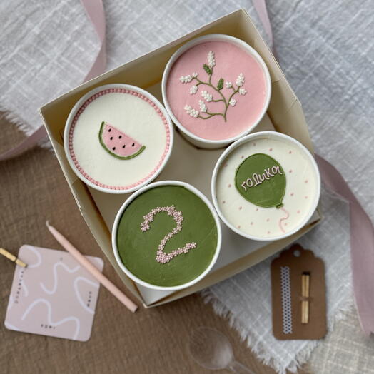 Cake to go, торт в стакане на день рождения малыша