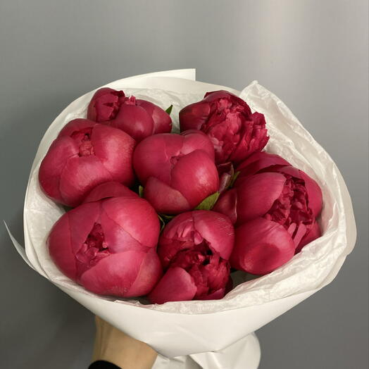 Букет из 7 пионов
