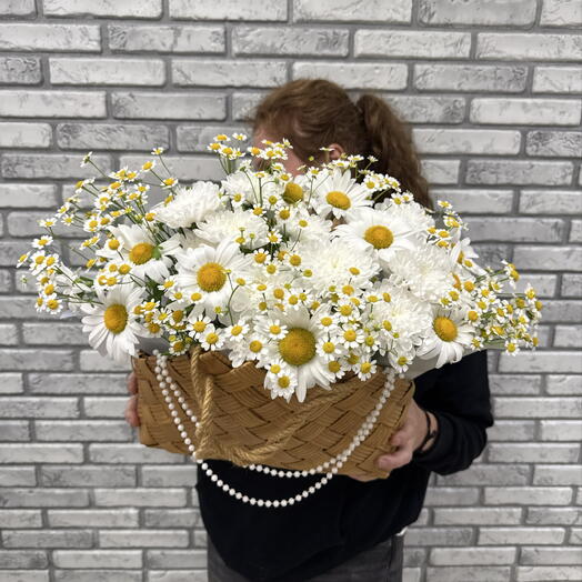 Лукошко ромашек 🌸