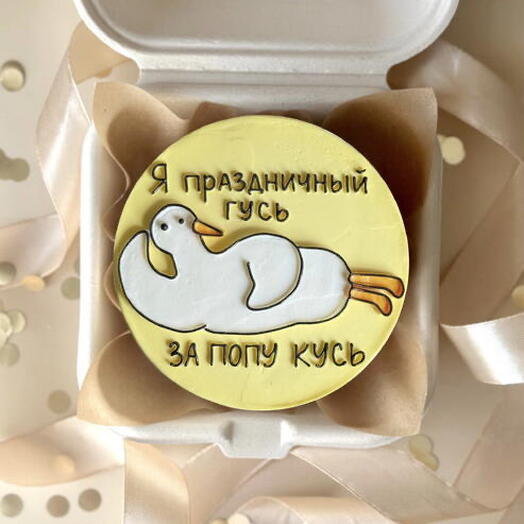 Бенто торт «Праздничный гусь» в подарок другу, подруге, жене, мужу