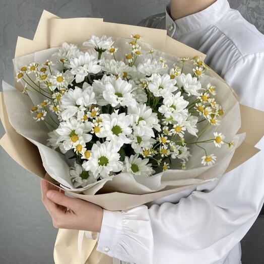 Букет с полевыми ромашками