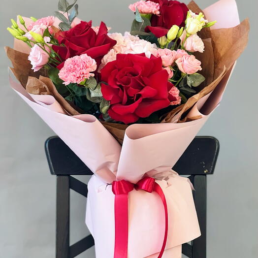 Авторский букет с французской  розой 💐🌹