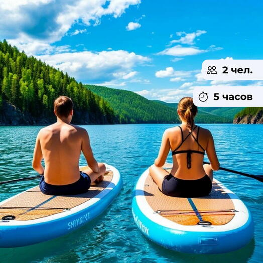 Эхо спокойствия.  Тур на сапсёрфах в заливе Шумиха