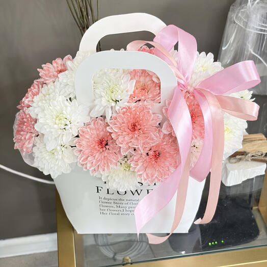 Сумочка с хризантемами Нежность🎀
