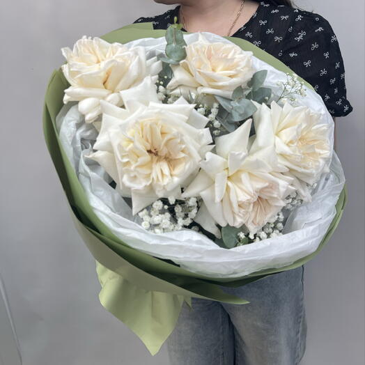 букетик с пионовидной розой 🌸