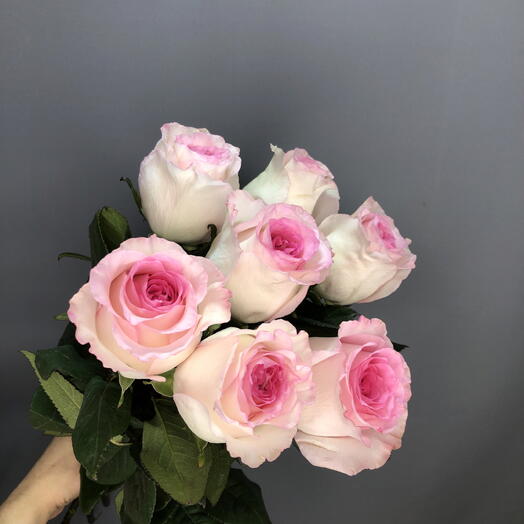 Волшебный букет нежнейших розовых роз под ленту🌸🩷🌸🩷🌸