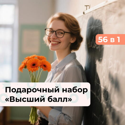 56 в 1 Высший балл.  Подарочный набор впечатлений учителю