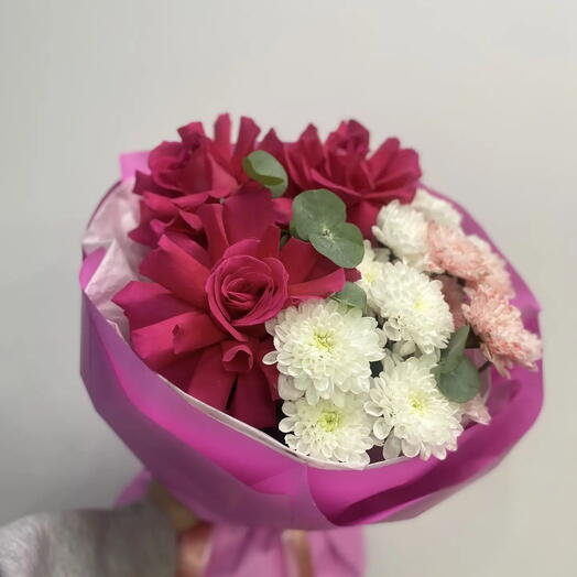 Букет с французскими розами 💗