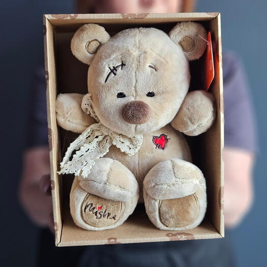 Мягкая игрушка Медведь Misha (в коробке), 18 см