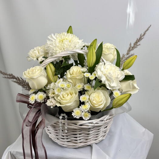 Корзинка с розами