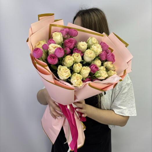 Микс кустовых роз