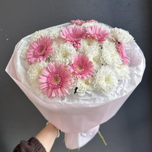 Авторский букет с герберами 🌸