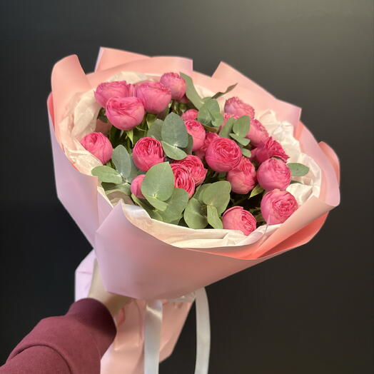 Букет «Сны барби»💓🌸 с кустовой розой