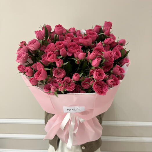 Букет из кустовых роз 🌸