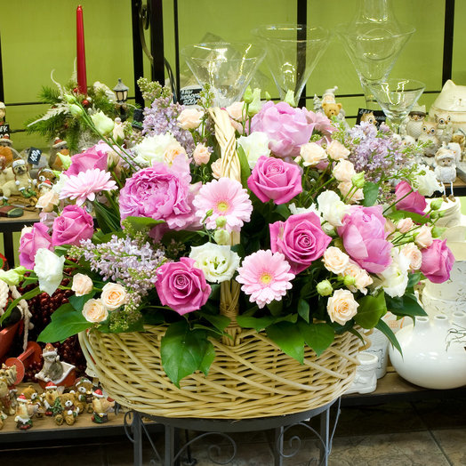 Cesta de flores"glamorosa"