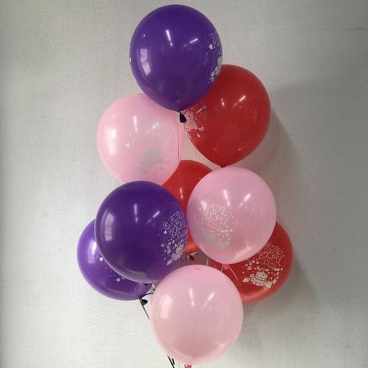Set de bolas 9pcs "Feliz cumpleaños"