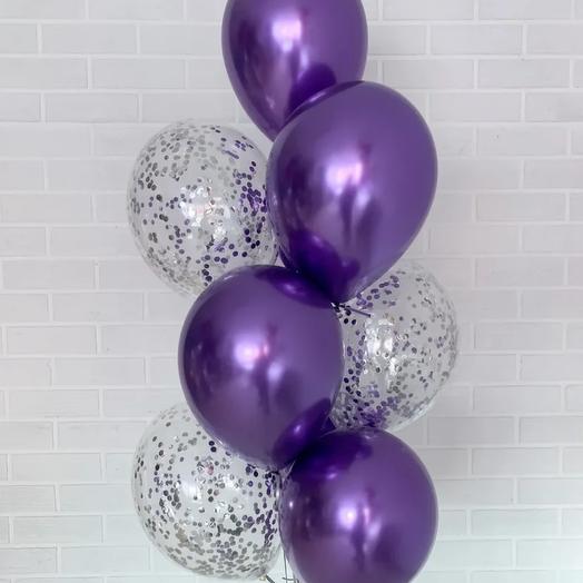 Silver in purple