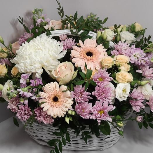 Basket with flowers
