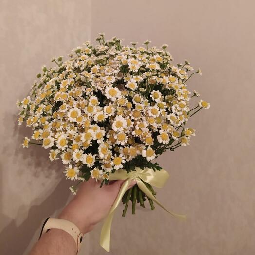 Свадебный букет из ромашек
