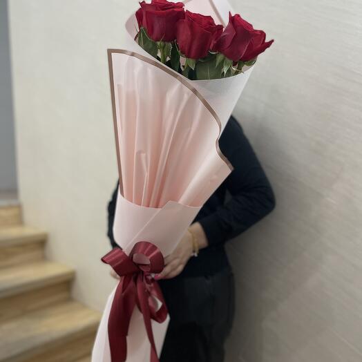 Bouquet of meter-long roses (5)