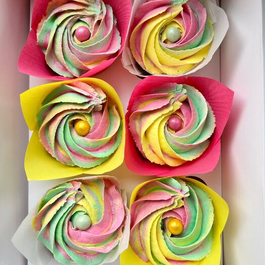 Cupcakes de arco iris