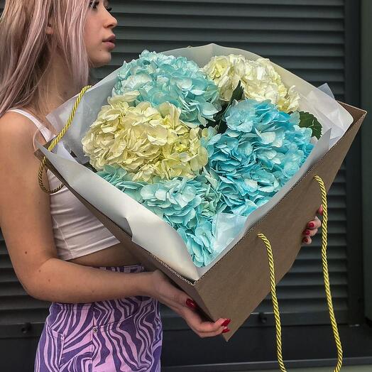 Королевские гортензии в популярных коробках