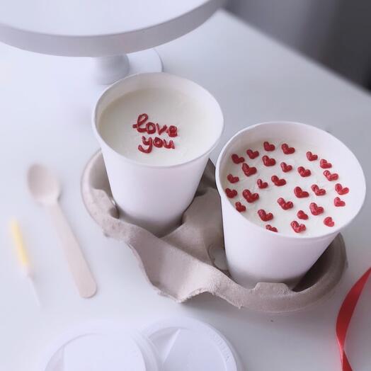 Торт в стакане Love you «cake to go»