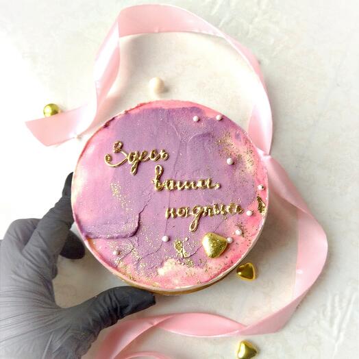 Pastel con cualquier inscripción