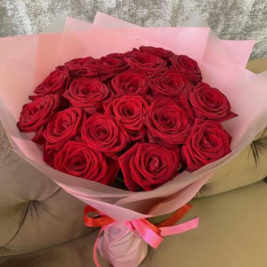 Encuadernación de amor de 17 rosas