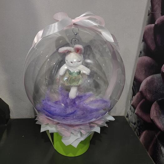 A toy in a ball