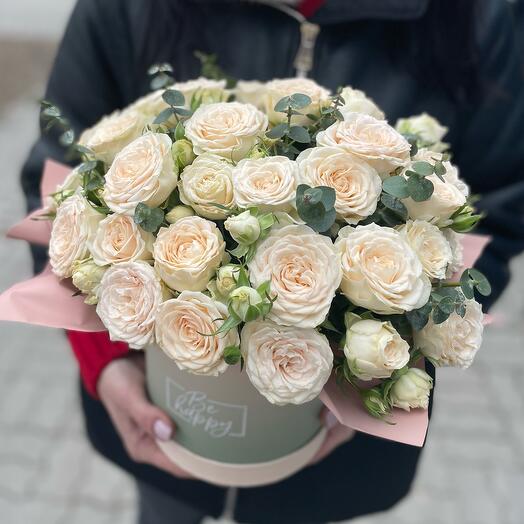 Цветы в коробке Роза Софи