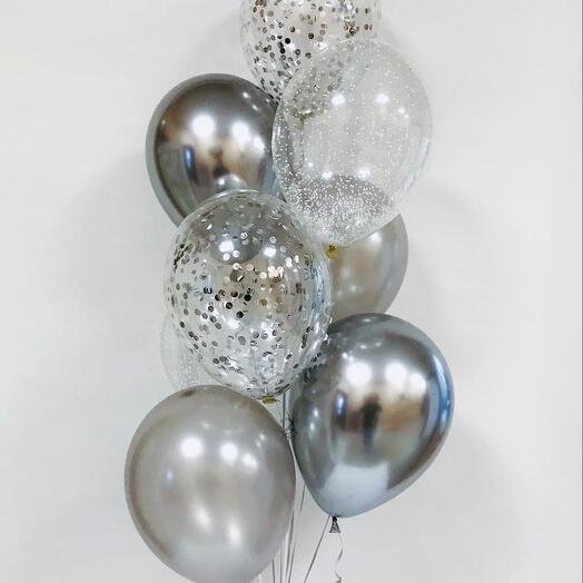 Fountain "Silver", 8 balls