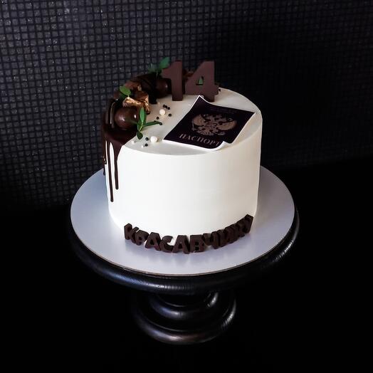 Cake with passport