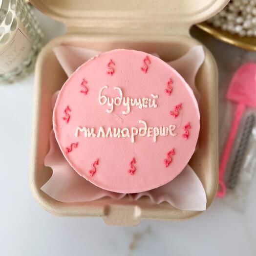 Бенто-торт «Будущей миллиардерше»💵💕на подарок девушке/сестре/подруге