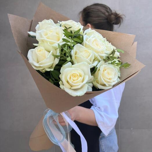 "Ternura" de 11 rosas Blancas