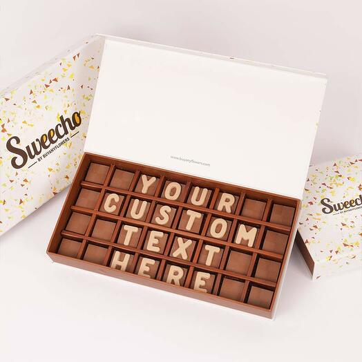 Customize Your Text Chocolates By Sweecho