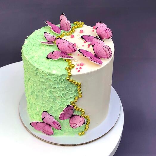 Pastel de mariposa para niña