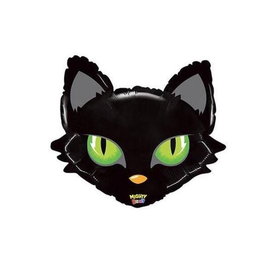 Воздушный шар черная кошка Хеллоуин