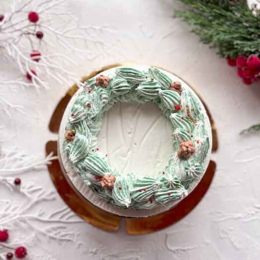 Зефирный торт «Новогодний» подарок друзьям на Новый год