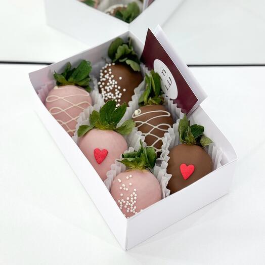 Набор 6 из клубники в шоколаде