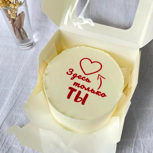 Bento cake "only you are here"