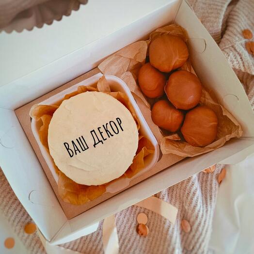 🎁Бенто-торт+пирожное "картошка" | Сладкий подарок на день рождения, на праздник🎁